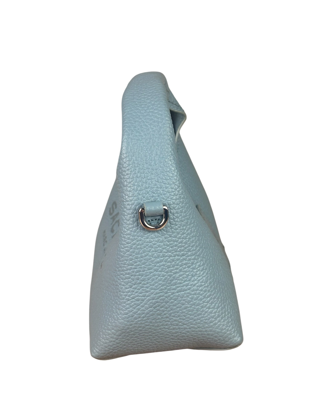 Marc Jacobs Cloud Blue Pebbled Leather Nano The Sack Two-Way Hobo