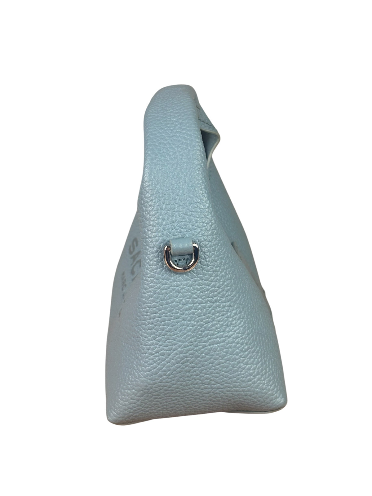 Marc Jacobs Cloud Blue Pebbled Leather Nano The Sack Two-Way Hobo