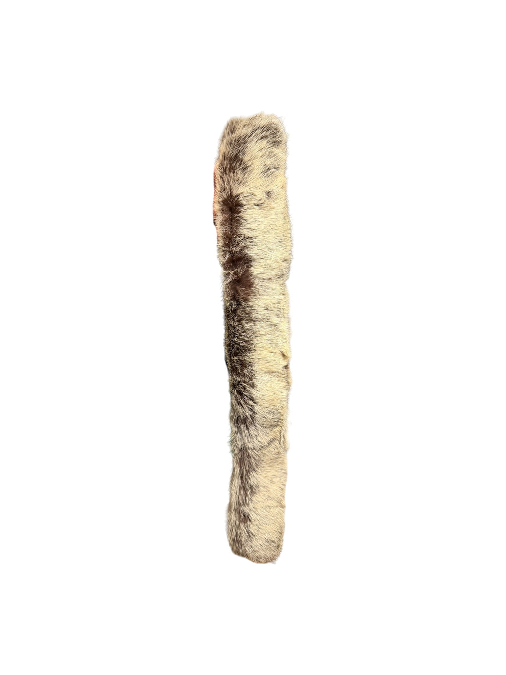 Vintage Brown/White Fox Fur Clip-On Strip