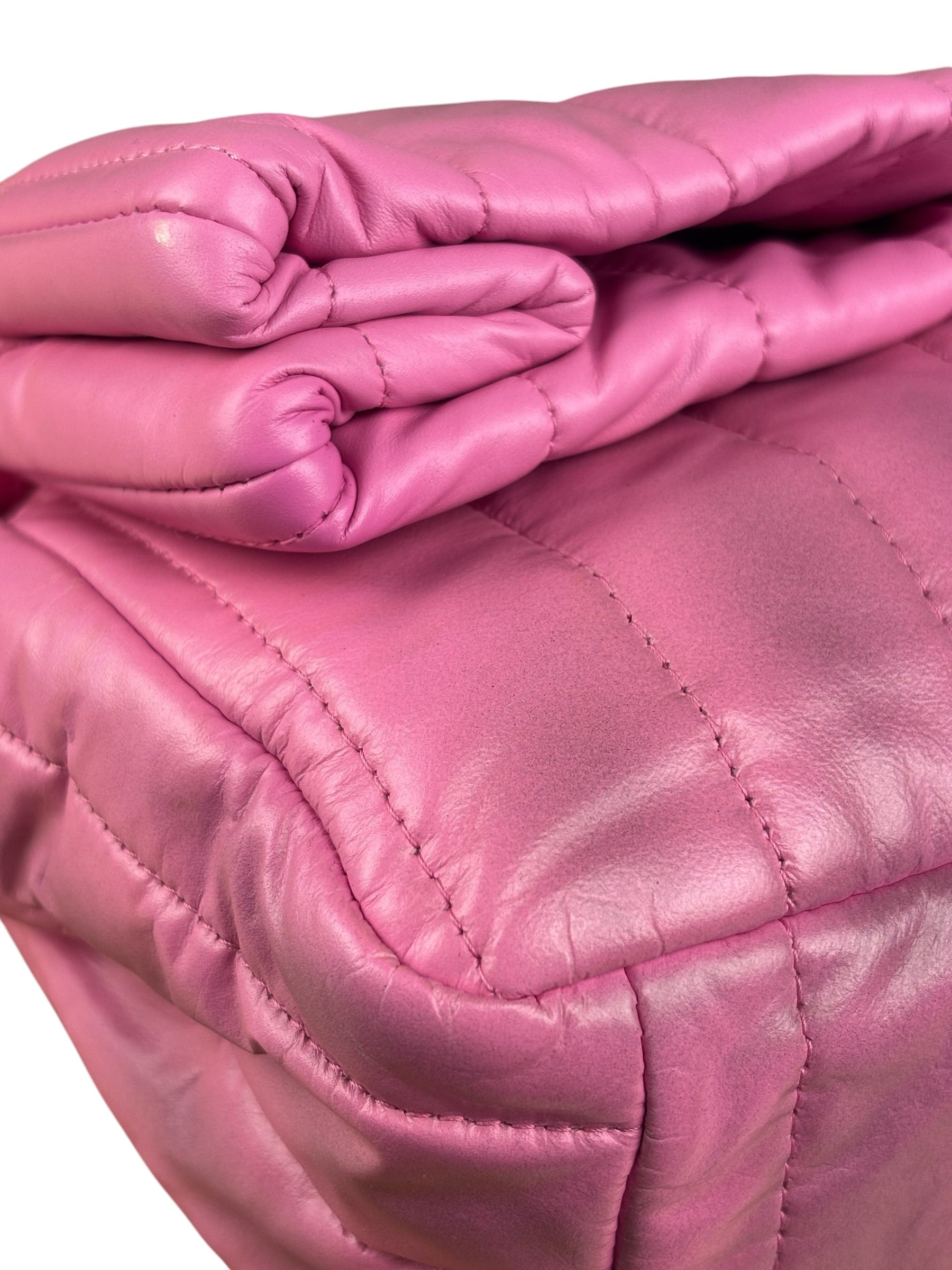 Balenciaga Pink Quilted Leather Chain Shoulder Bag