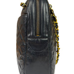 Chanel Black Quilted Lambskin Camera Bag 1989