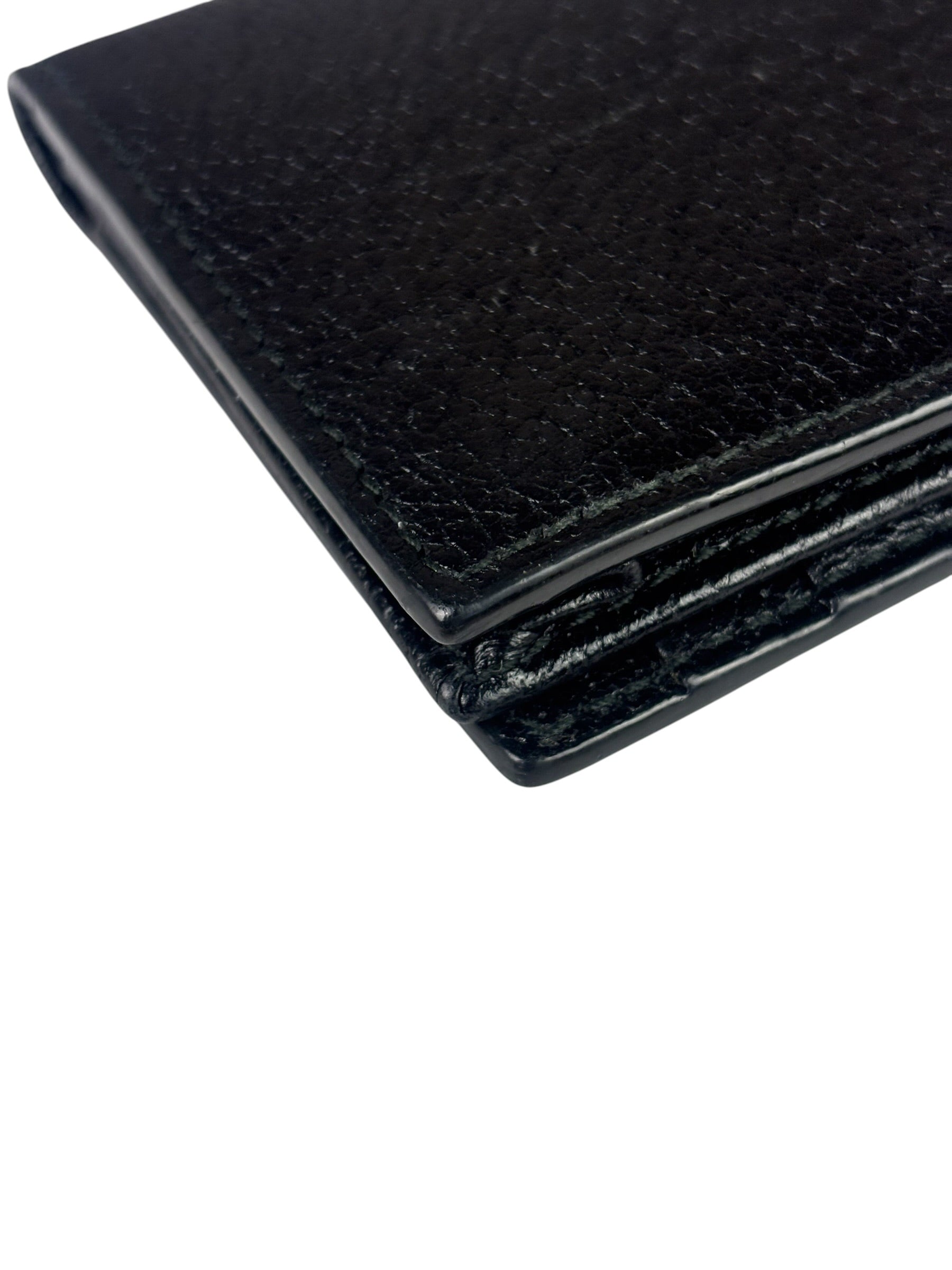 Gucci Black Leather GG Marmont Card Case