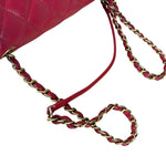 Chanel Dark Fuchsia Quilted Leather Flap Bag 2019