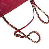 Chanel Dark Fuchsia Quilted Leather Flap Bag 2019