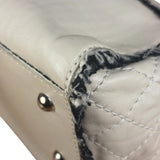Chanel White Leather Mini Flap Shoulder Bag 1992