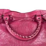Balenciaga Pink Leather Classic City Two-Way Bag