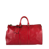 Louis Vuitton Red Epi Keepall 45