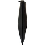 Fendi Black Leather Monsters Zip Clutch