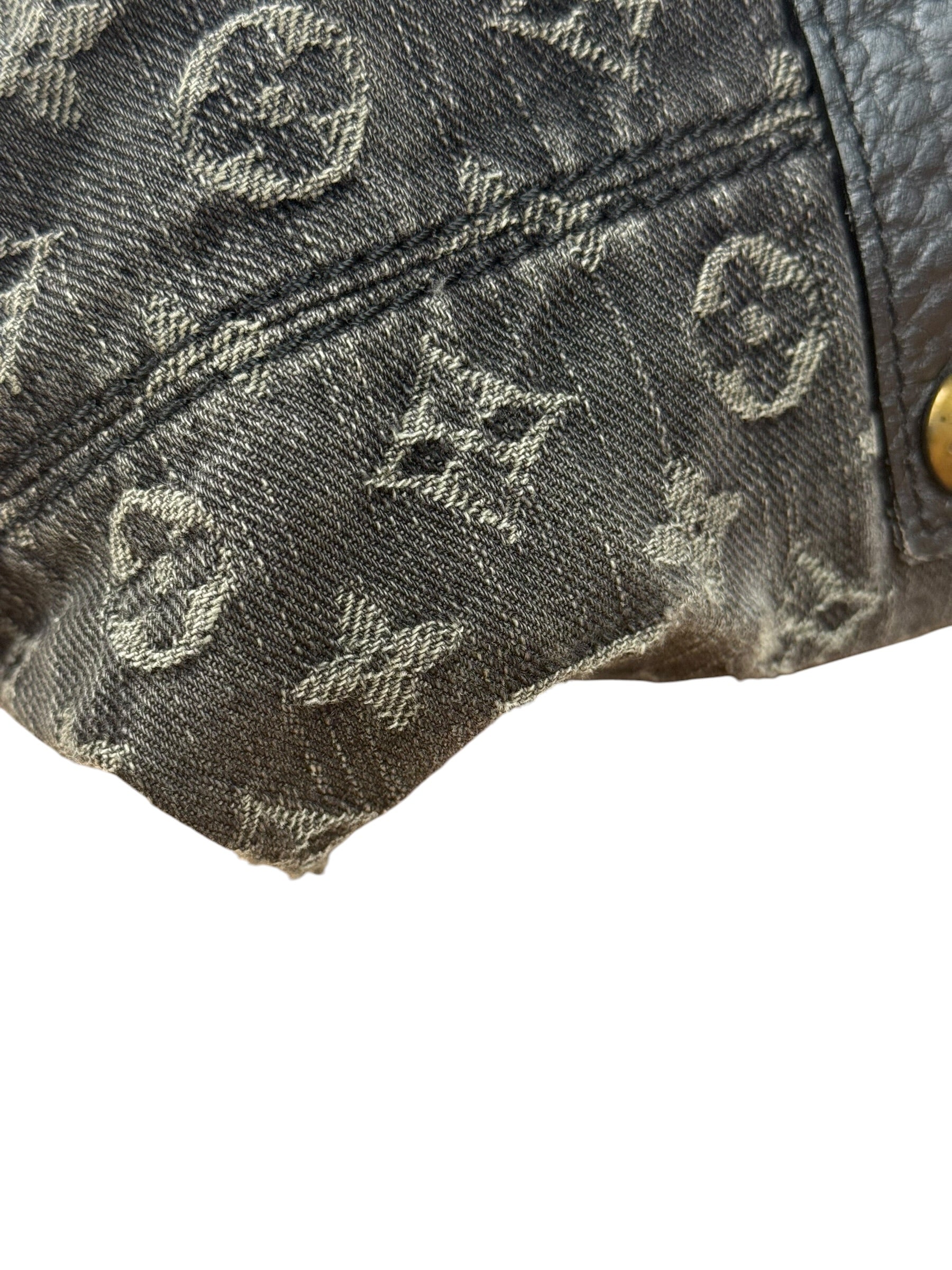 Louis Vuitton Black Denim Neo Cabby Bag