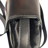 Ferragamo Black Leather Flap Mini Shoulder Bag