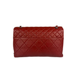 Chanel Red Qulited Leather Flap Shoulder Bag 2011