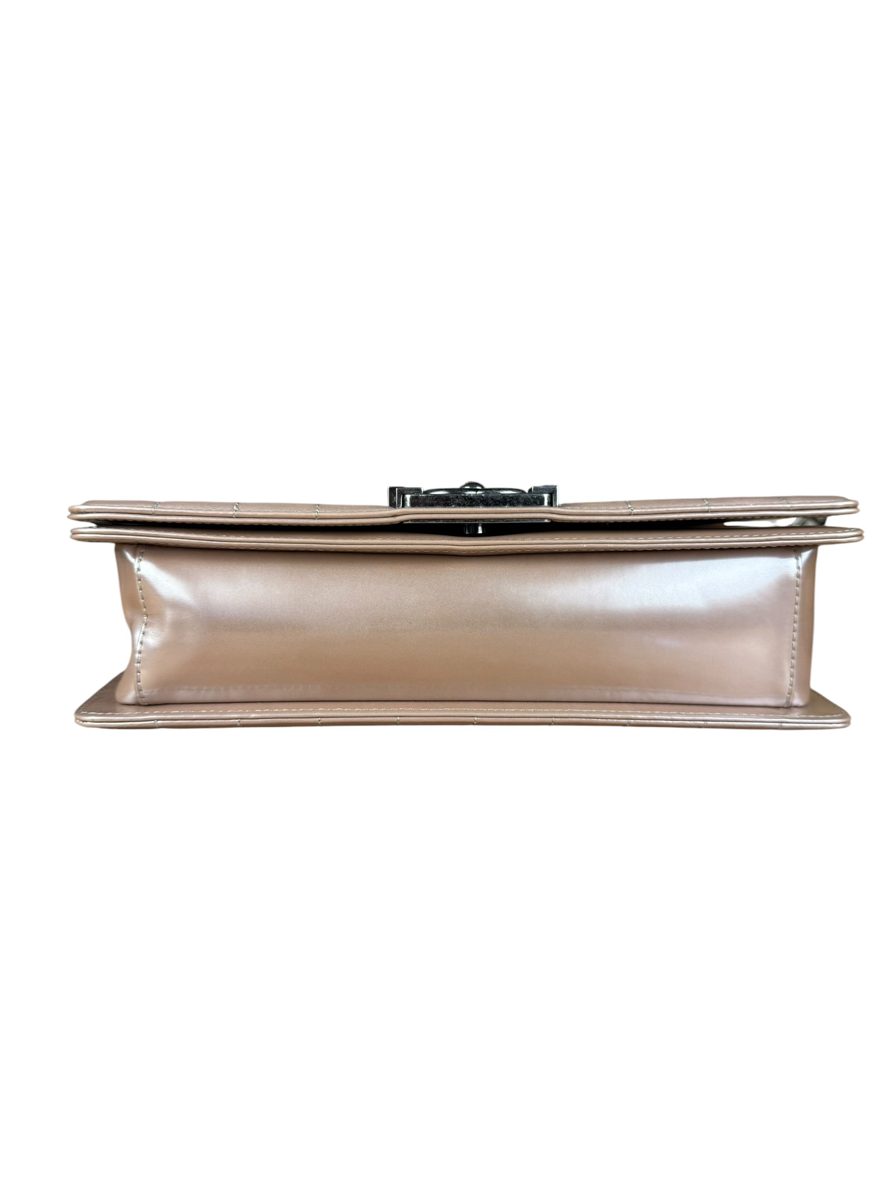 Chanel Pink Glazed Calfskin M Boy Bag 2012