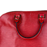 Louis Vuitton Red Epi Alma Handbag