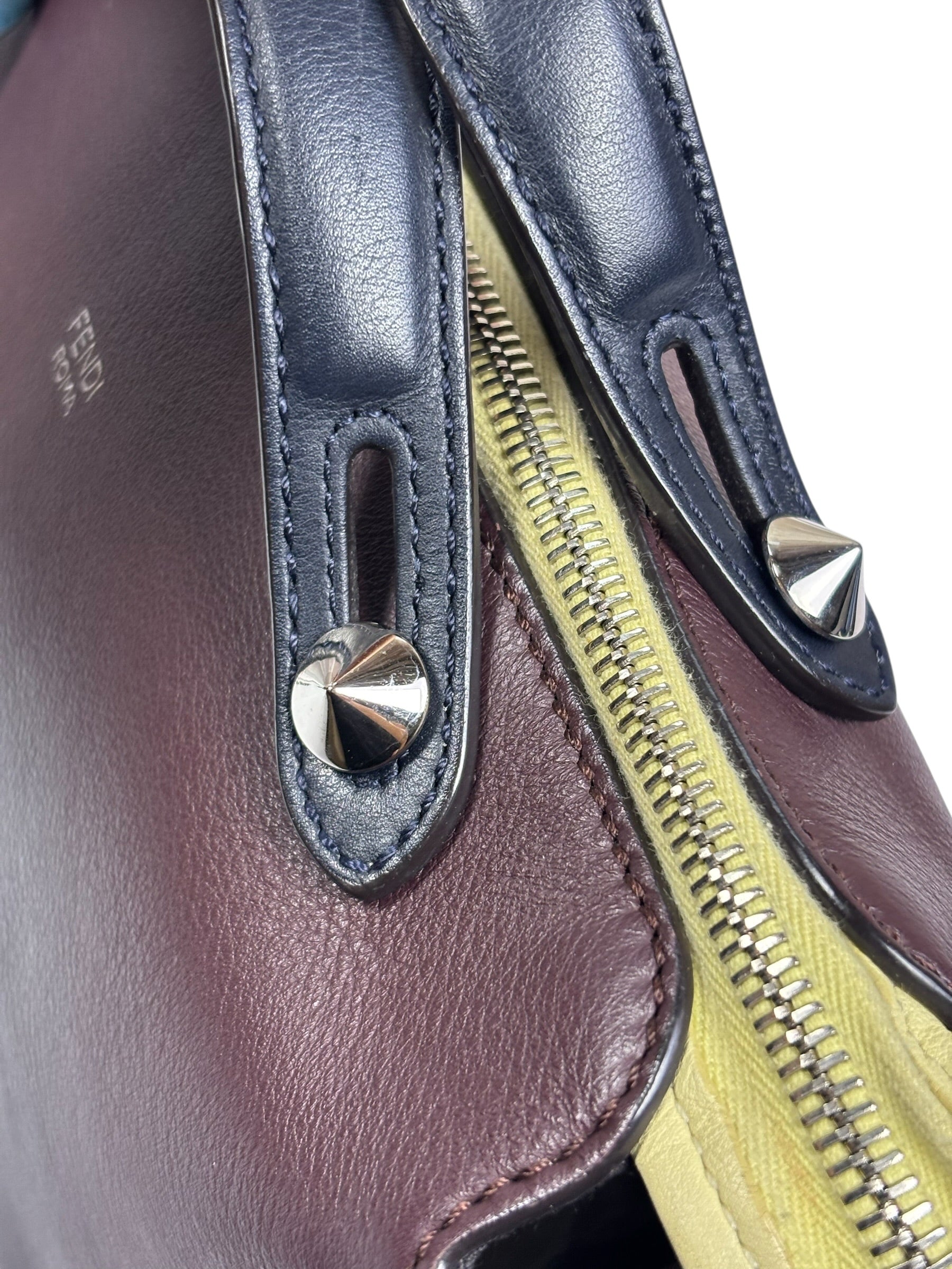 Fendi Burgundy By The Way 2 Way Boston Bag