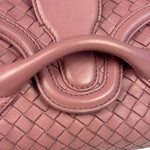 Bottega Veneta Purple Leather Rialto Intrecciato Shoulder Bag