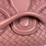 Bottega Veneta Purple Leather Rialto Intrecciato Shoulder Bag