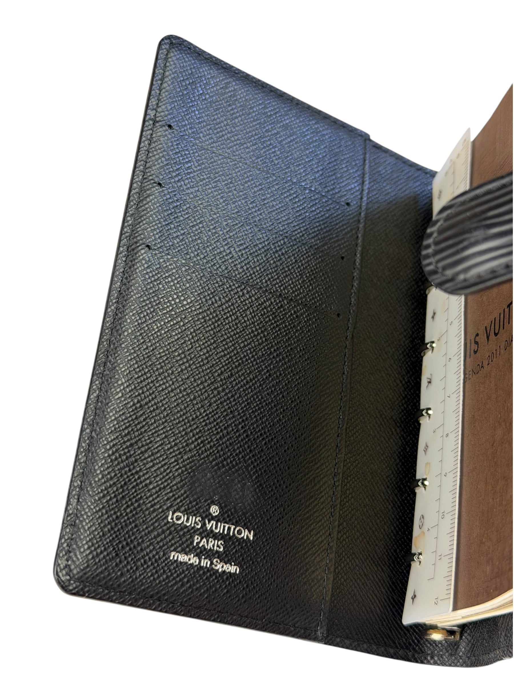 Louis Vuitton Black Epi Leather Agenda