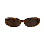 Gucci Vintage GG Havana Thick  Rounded Oval Sunglasses RX 2400/S