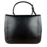 Prada Vintage Black Leather Top Handle Bag