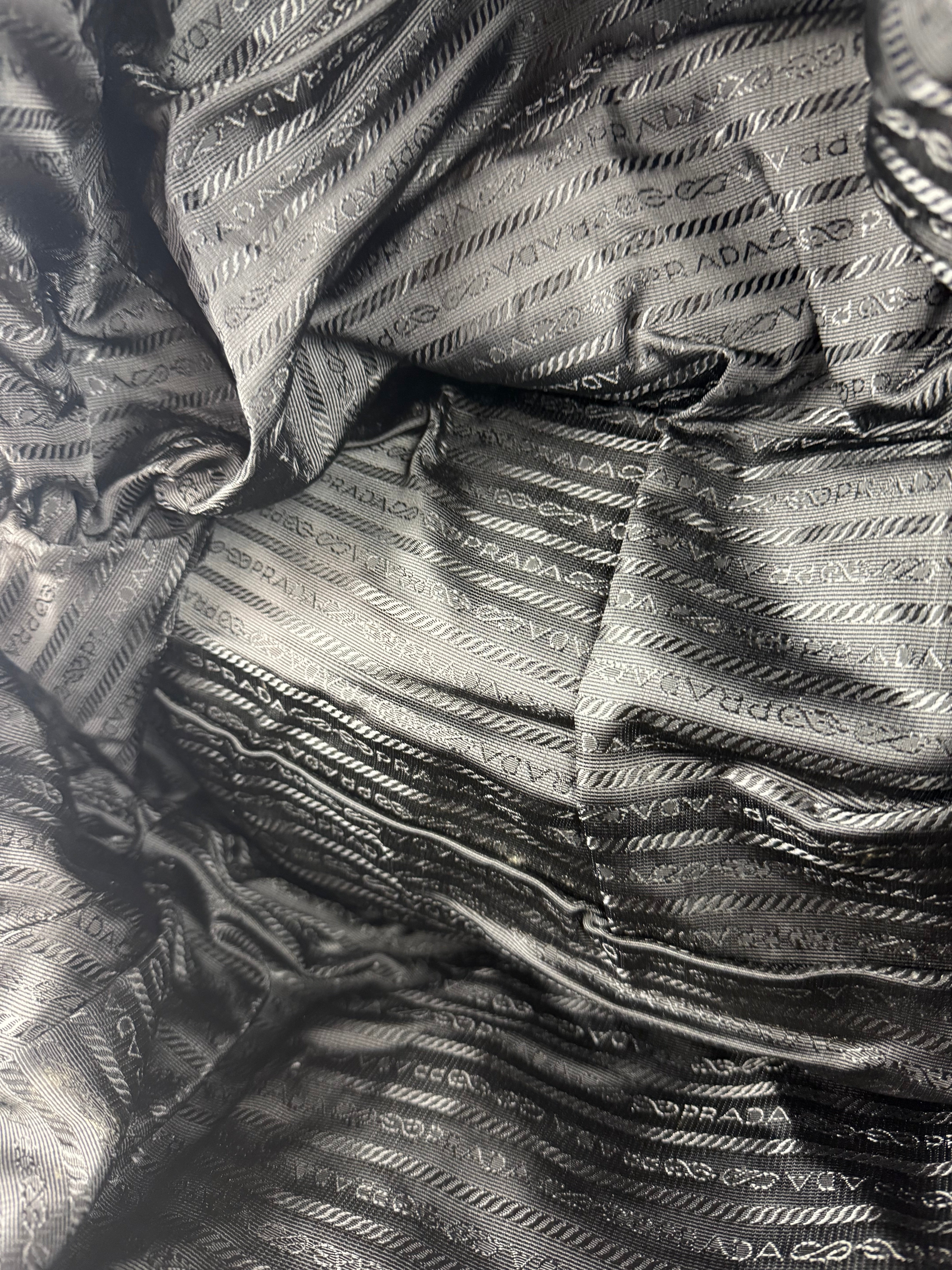 Prada Black Nylon Weekender Bag