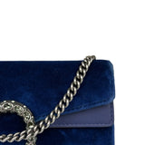 Gucci Blue Velvet Mini Dionysus Chain Bag