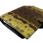 Gucci Yellow/Brown Snakeskin Agenda Cover