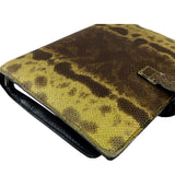 Gucci Yellow/Brown Snakeskin Agenda Cover