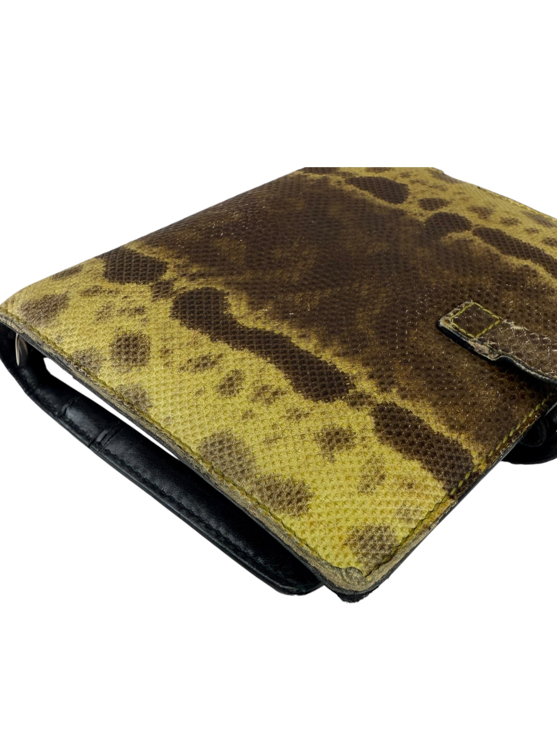 Gucci Yellow/Brown Snakeskin Agenda Cover