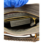 Balenciaga Grey Lambskin Motocross City Two-Way Bag