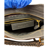 Balenciaga Grey Lambskin Motocross City Two-Way Bag