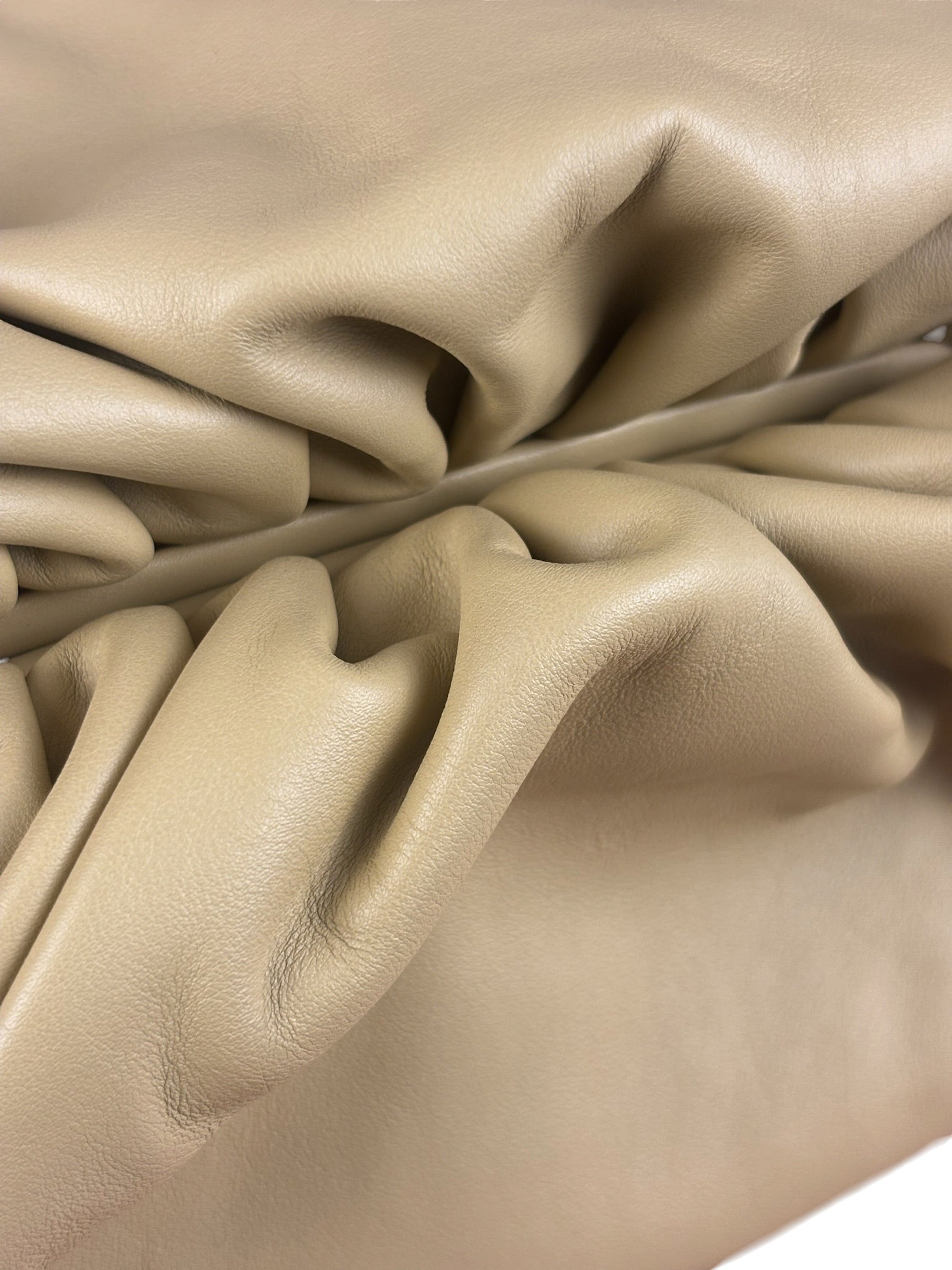 Bottega Veneta Beige Leather Pouch Clutch