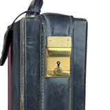 Gucci Navy Suede Vintage Briefcase