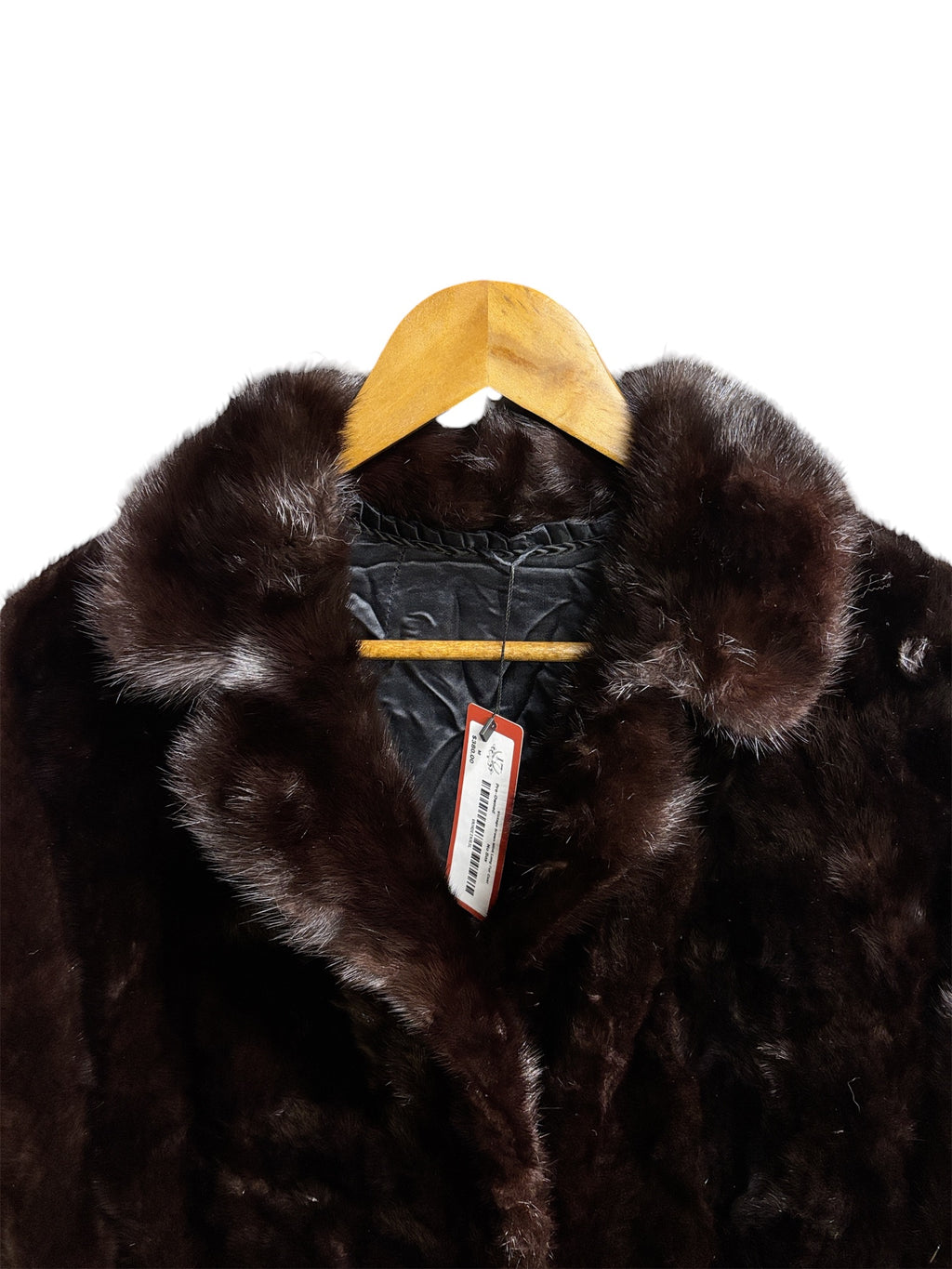 Vintage Brown Mink Long Fur Coat