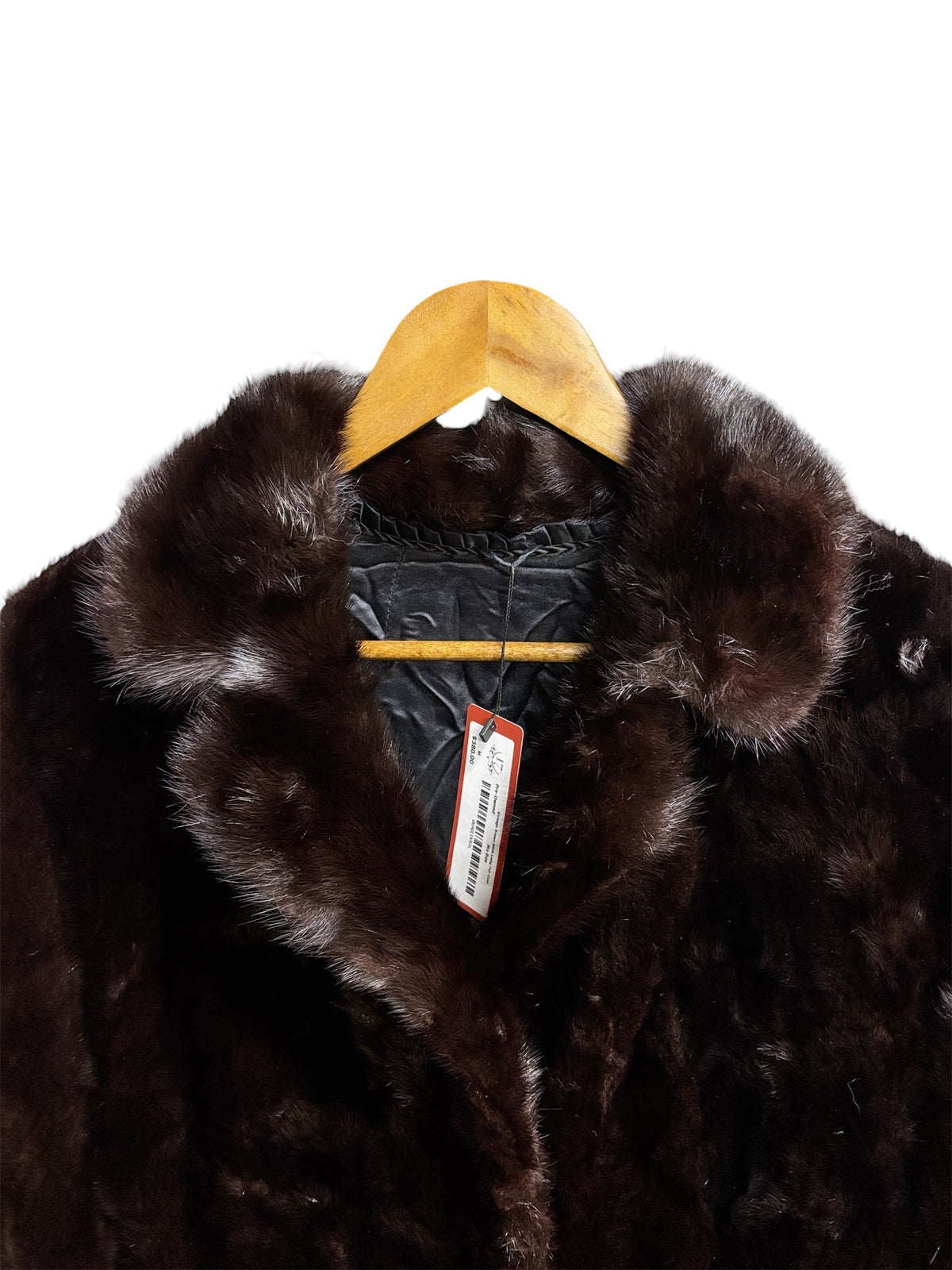 Vintage Brown Mink Long Fur Coat