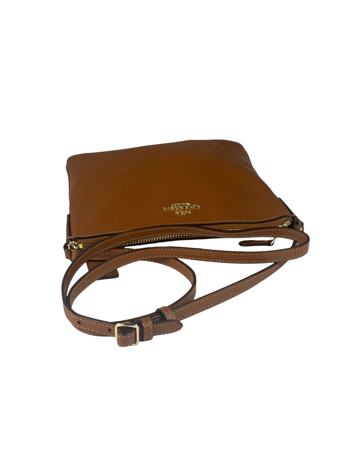 Coach Tan Brown Pebble Leather Crossbody Bag