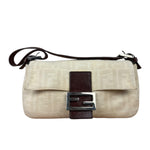 Fendi FF Canvas Baguette