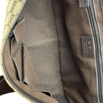 Gucci GG Canvas Print Flap Messenger Bag