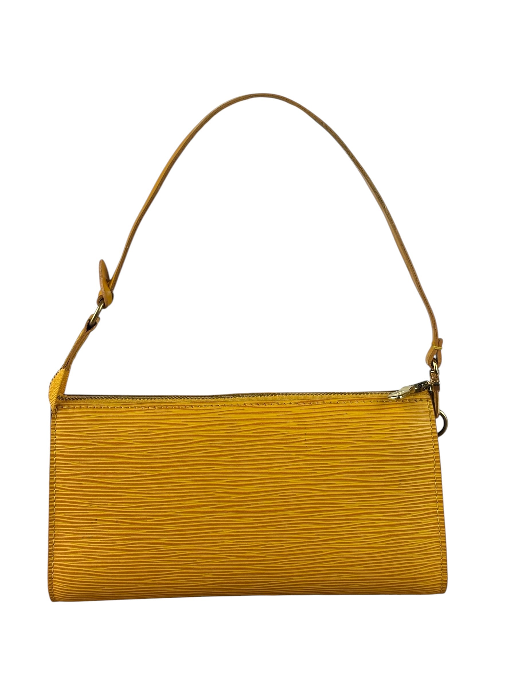 Louis Vuitton Yellow Epi Leather Pochette