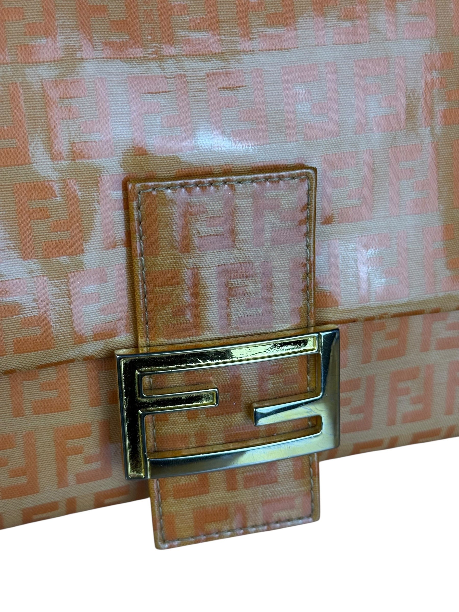 Fendi PVC FF Mamma Baguette Orange
