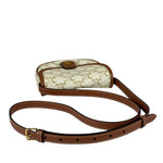 Celine White Leather Macadam Nano Triomphe Besace Shoulder Bag