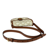 Celine White Leather Macadam Nano Triomphe Besace Shoulder Bag