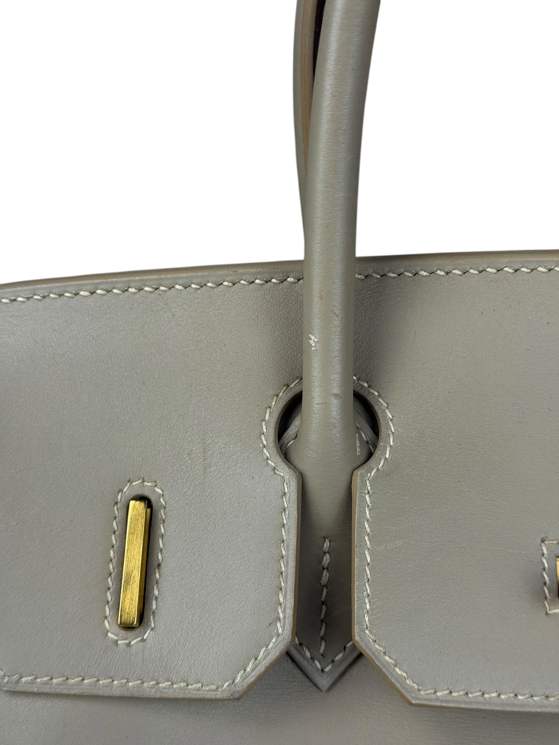 Hermes Birkin 30 Argile Box Brushed Gold 2003