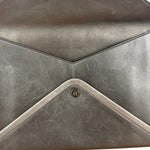Chanel Black Leather Paris-Rome Coco Envelope Clutch 2017