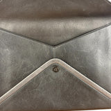 Chanel Black Leather Paris-Rome Coco Envelope Clutch 2017