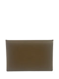 Hermes Beige Leather Calvi Coin Holder