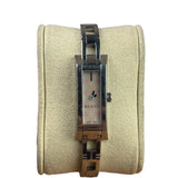 Gucci 110 Pink Rectangular Dial Link Bracelet