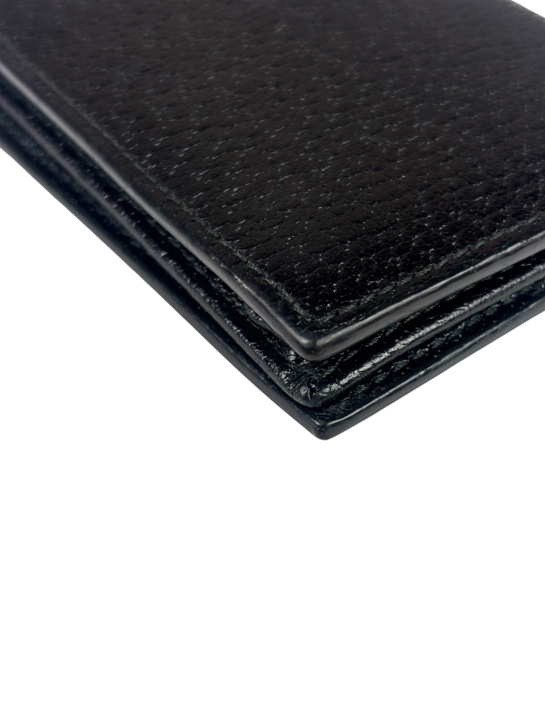 Gucci Black Leather GG Marmont Card Case