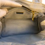Prada Light Blue Canapa Canvas Two-Way Tote