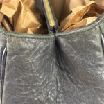 Fendi Vintage Black Leather Mia Chain Tote
