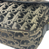 Christian Dior Vintage Black Leather Trim Trotter Crossbody Bag